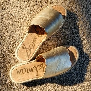 Sam Edelman Gold Slide Sandle